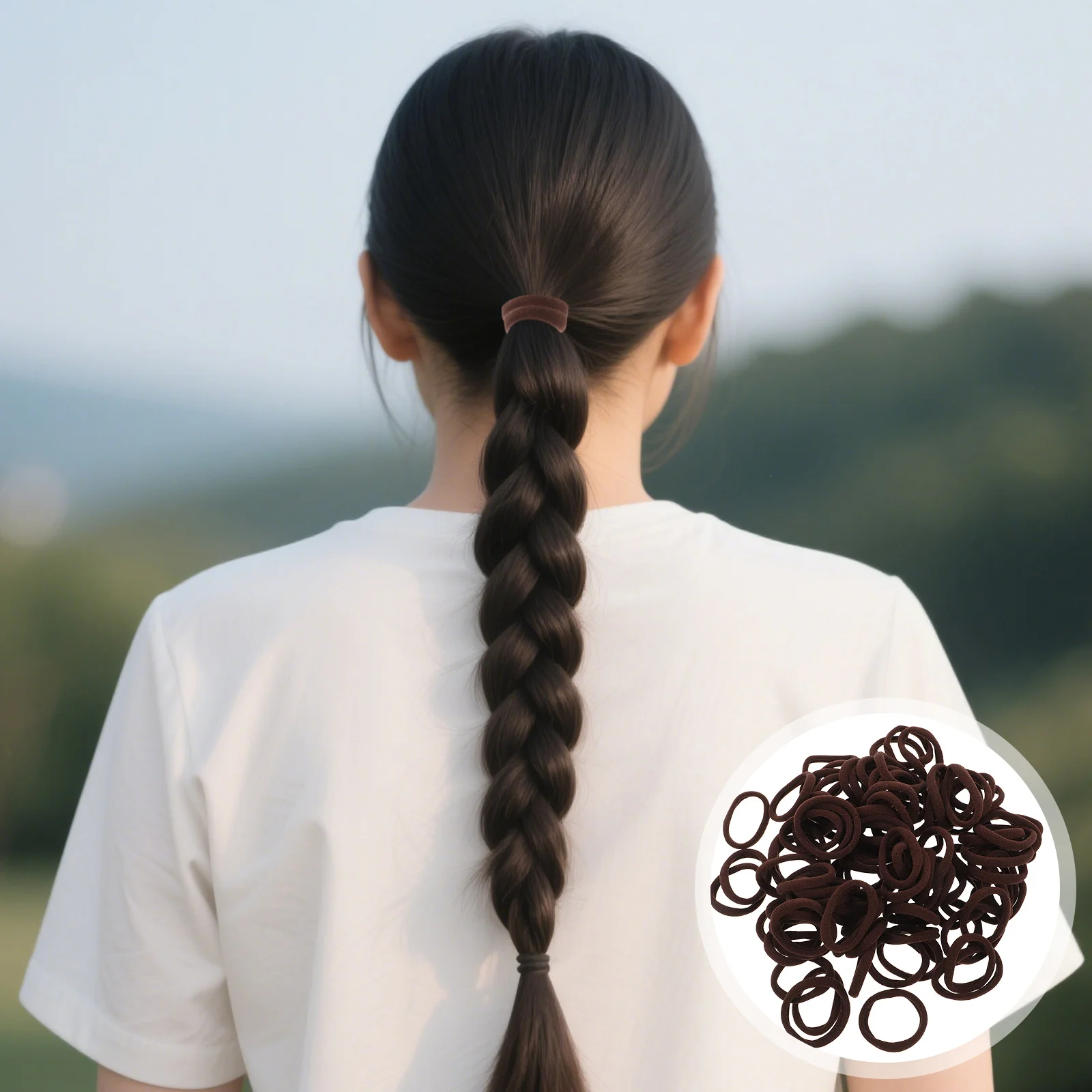 

Elastic Ponytail Holders Hair Rings Ties Band Wraps Accessories Elastics Scrunchies Head