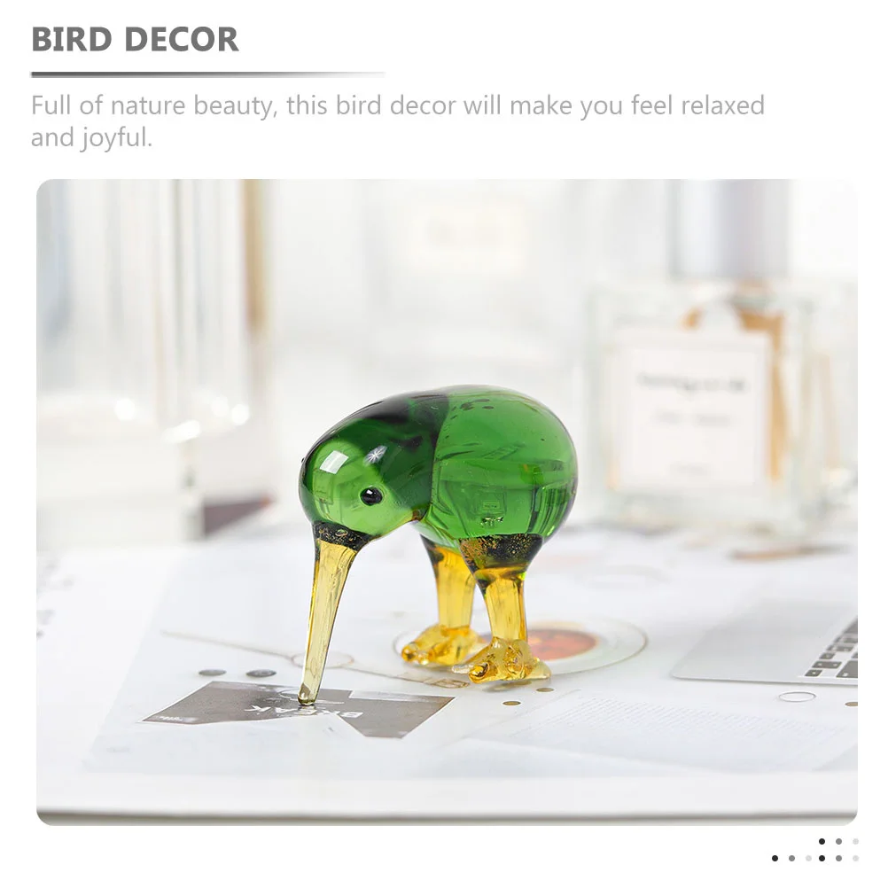 

2Pcs Crystal Bird Ornament Fine Detail Small Table Decoration Perfect for Home Office Car Bird Statue Crystal Decor