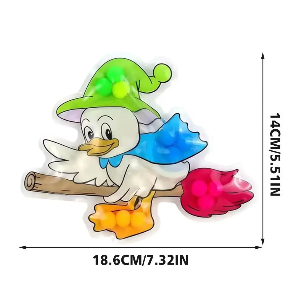 Tapis pliant drôle, jouet à presser en forme de canard, Classification des couleurs douces, jouets à pincer, canard de dessin animé coloré, jouet Fidget pour le bureau