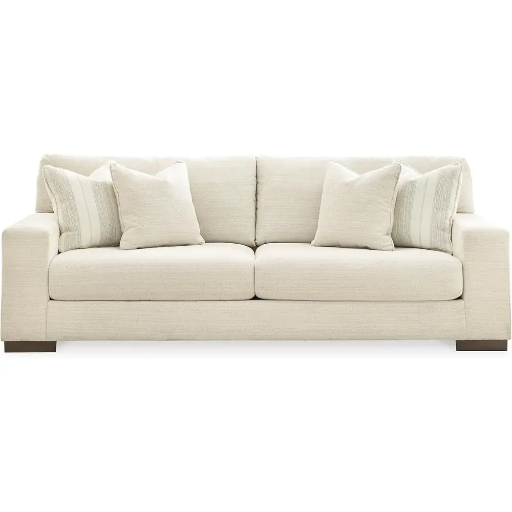 

Modern Upholstered Sofa with Decorative Pillows
