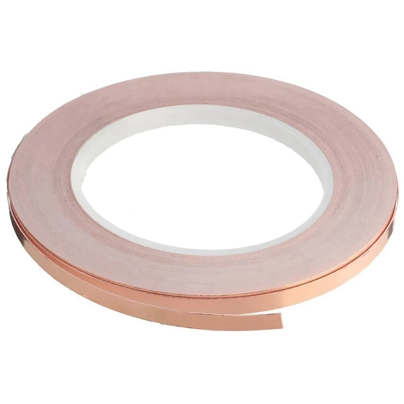 Single-Sided Adhesive Copper Foil Tape Self-Adhesive Shielding Tape Anti-Interference Tape For Guitar