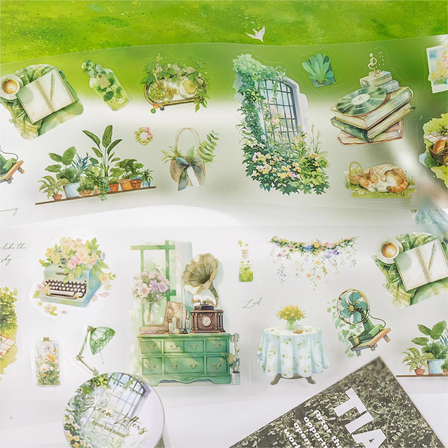 8 paquetes/lote de cinta PET decorativa retro bonita serie Quiet Life