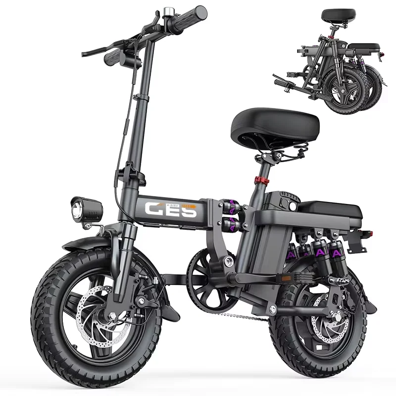 AliExpress NONE TOOFLY GE5 Folding Electric Bike 250W Brushless Motor 48V15AH Adult Travel City Commuter Electric Bike 14 Inch Tire Mini E-bike