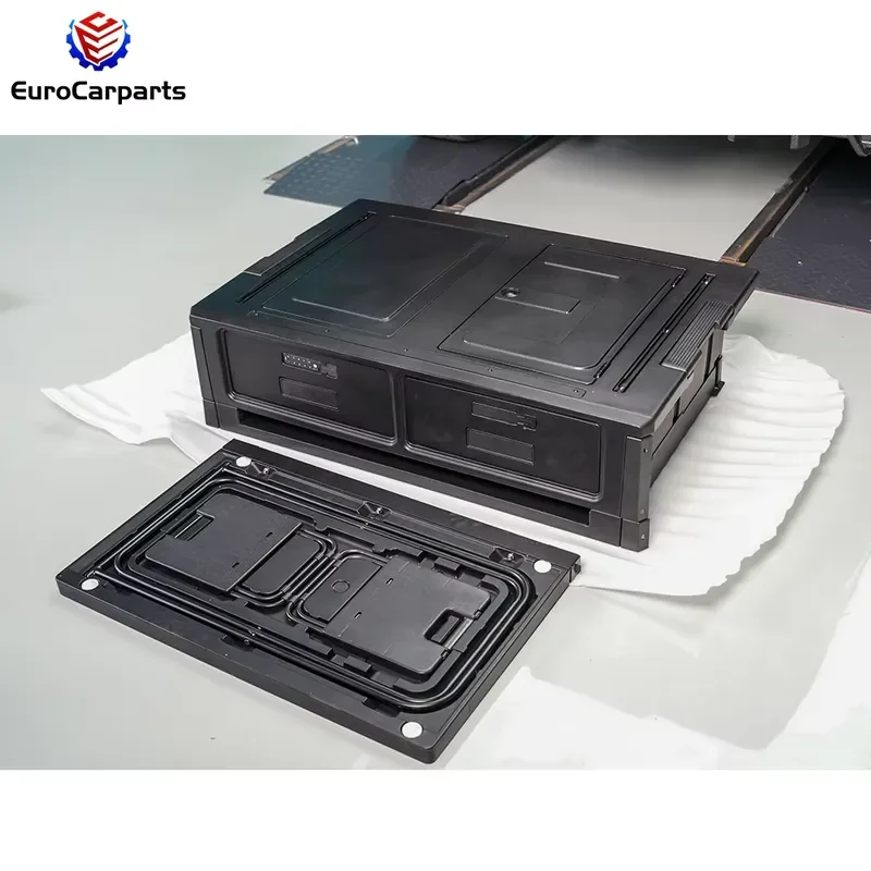 G Class W465 W463A W463 Trunk Storage Box with Foldable Table Seat Kit Interior Rear Trunk Drawer Trunk Container Box