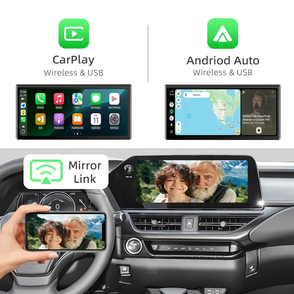 NewFor Lexus UX 2019- 2022 Linux Interface Box Wireless CarPlay Android Auto CarPlay Module Decoder Car Radio Binarytek