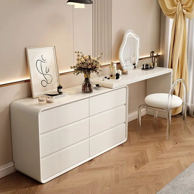 Commode crème vent bois massif chambre commode seau