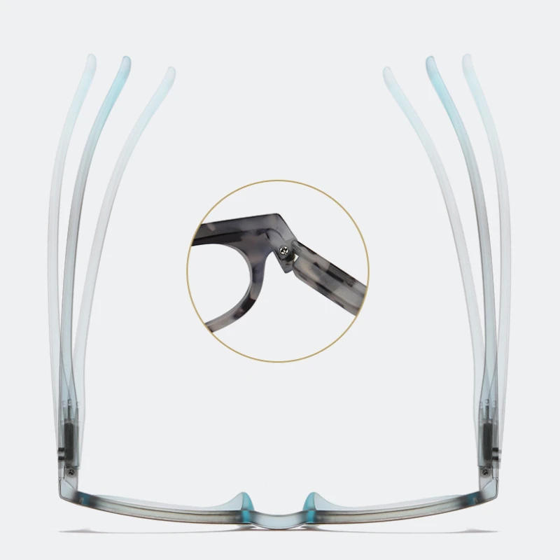 Neue Druck Rahmen Lesebrille Frauen Runde Presbyopie Brillen Computer Vision Dioptrien Brillen Reader Gläser – Detail 3