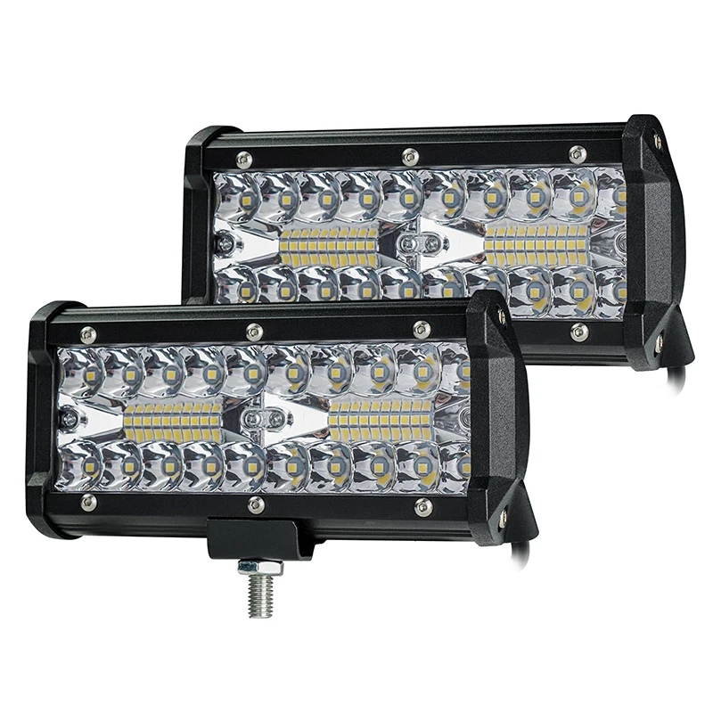 280W LED Light Bar Combo - 7 Inch, 28000lm Pod Lights for Trucks, Tractors & Off-Road Vehicles - Spot & Flood Beam Fog Lights fo