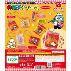 Bandai Original Gashapon Sanrio Hello Kitty Figure Anime Little Twin Stars Kawaii Snacks Keychain Miniature Capsule Toys Gift