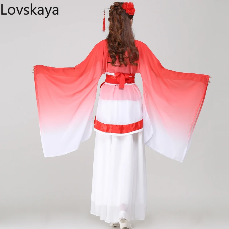 Chinese Style Elegant Traditional Costume Women Performance Clothing Classical Dance Costumes