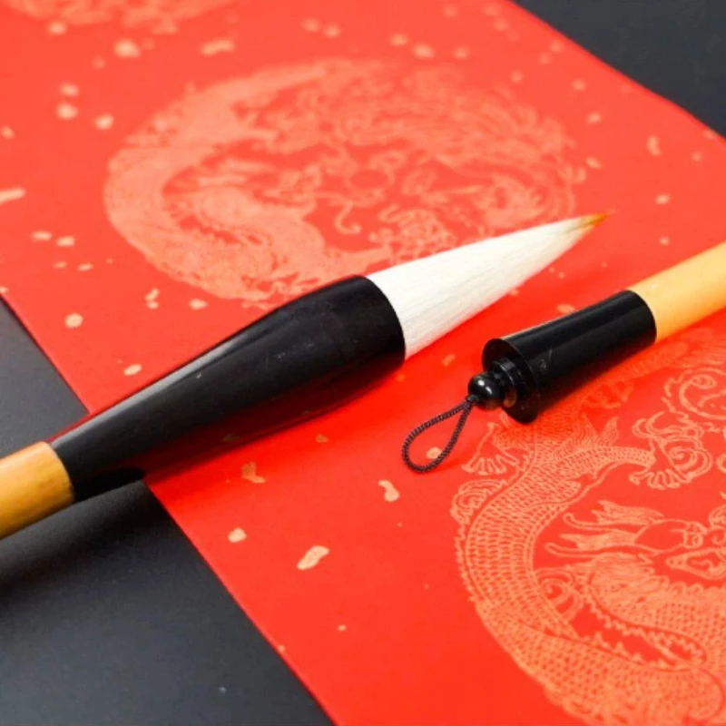 

Weasel Woolen Hair Calligraphy Brush Pen Chinese Painting Landscape Brush Big Regular Script Couplets Writing Practice Brush
