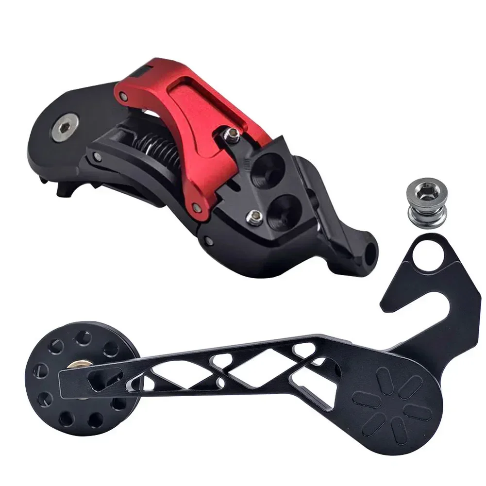 

Bicycles Chain Tensioner Folding Bike Tensioner Tail Hook Chain Press 5/6/7speed Tension For Brompton Bike Rear Derailleur Parts