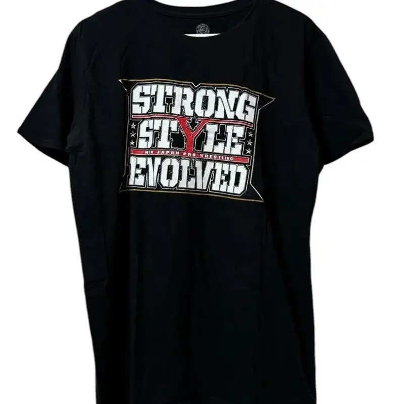 Chemise Strong Style Evolved NJPW 2018, taille L, t-shirt de lutte athlétique