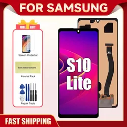 S10 Lite For Samsung 6.7''For AMOLED G770 G770F G770F/DS G770U1 LCD Display Touch Screen Digitizer Assembly Replacement