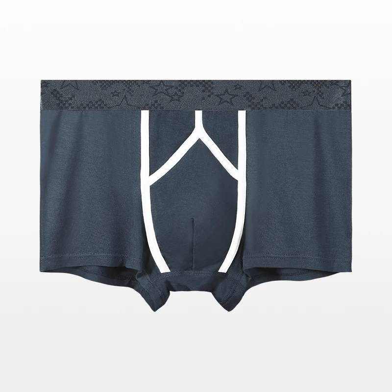 

Bullet spermatic cord separation underwear men's vein scrotum pouch four corners underpants curved sexy boxers