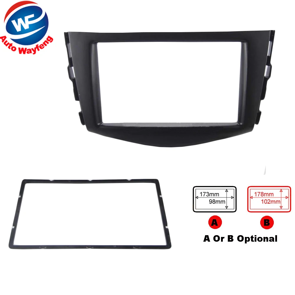 Car refitting DVD frame,DVD panel,Dash Kit,Fascia,Radio Frame,Audio frame Fit For Toyota RAV4,2DIN