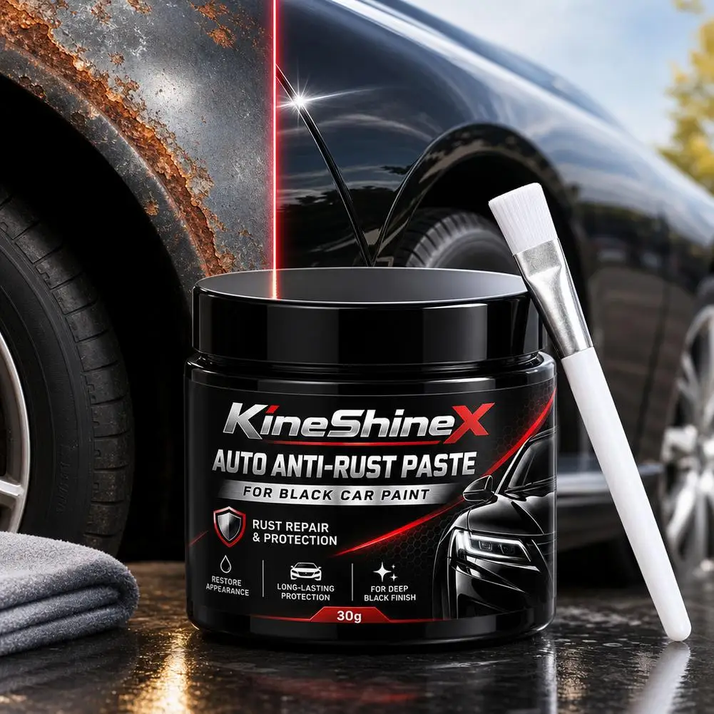 Car Metal Rust Remover Paste Anti-Rust Coating Chassis Repair Cream Protective Polish Paint Tool With Brush For Auto Care 30/50g