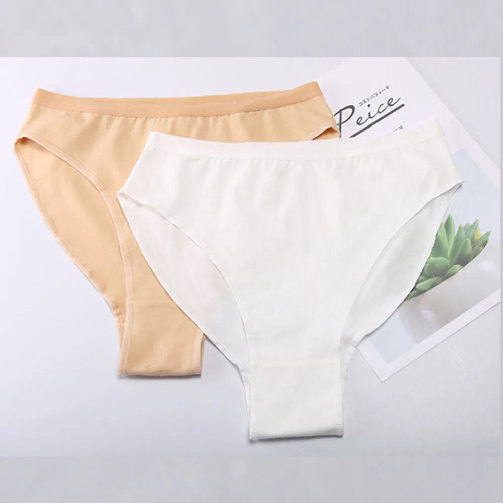 

3pcs White Size 160 High Waist High Cut Dance Briefs For Girls Ballet Gymnastics Leotard Underwear Cotton Panties Soft Elastic