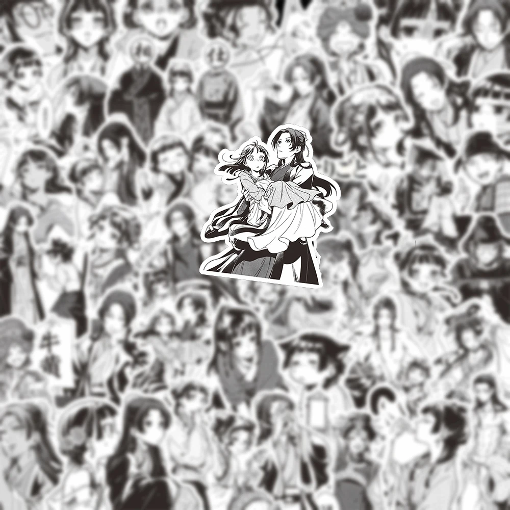 20/40/80 pezzi di adesivi bianchi e neri di The Apothecary Diaries ‌ Maomao ‌   Adesivo Anime Jinshi Gaoshun Lishu Consort Gyokuyou