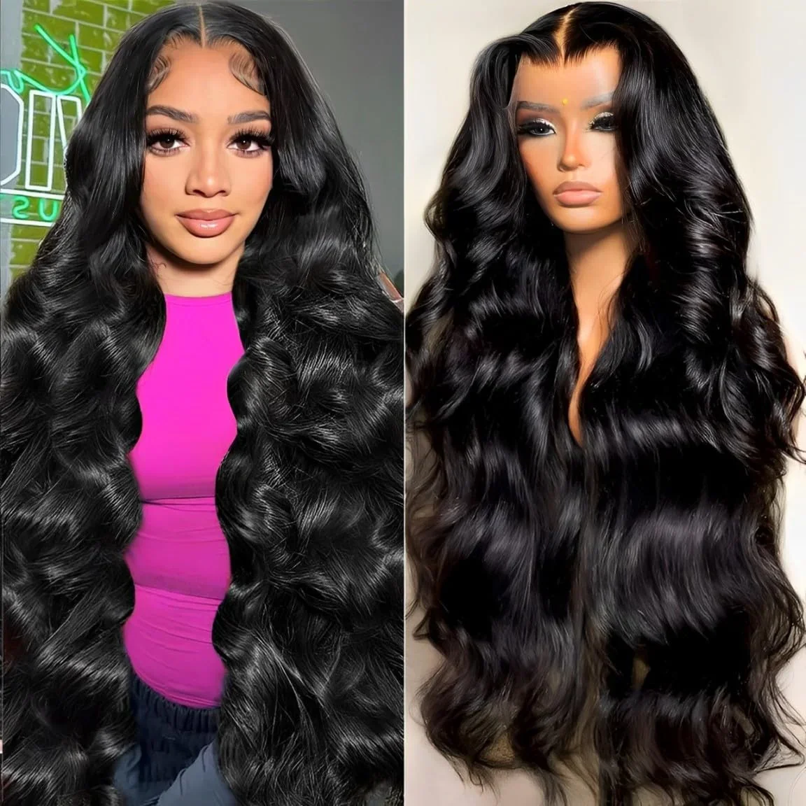 

30 Inch 13x6 HD Lace Front Wigs Human Hair Malaysian Body Wave Lace Frontal Wigs Human Hair Pre Plucked Natural Glueless Wigs