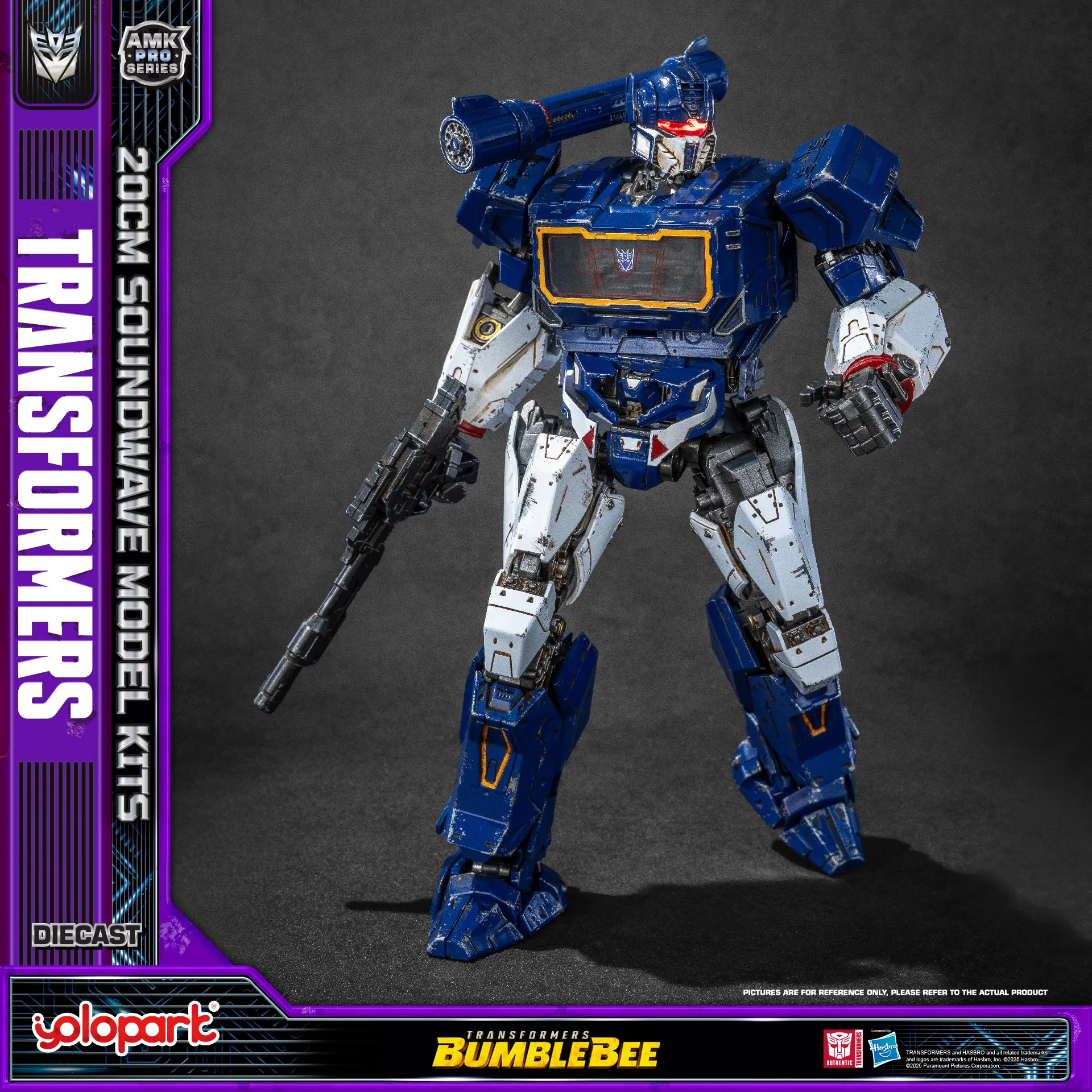 

[Available in Jul/Aug] YOLOPARK AMK PRO Transformer M06 Soundwave 20cm Bumblebee: The Movie Model Kit action figures Boys Girls