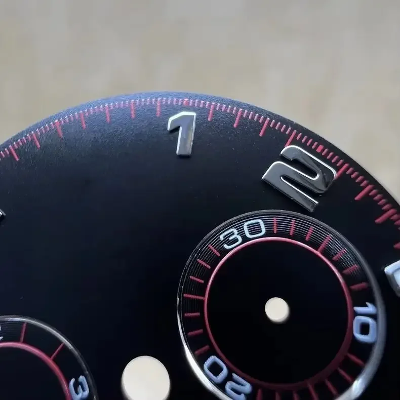 Substitute 116509 Dtona black red Watch dial with 4130 movement