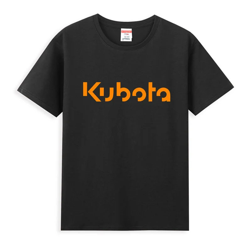 

2024 Men T Shirt Casual Kubota Tractor Farming T-shirt Graphic Summer Short Sleeves 100% Cotton S-3XL Cool Tee