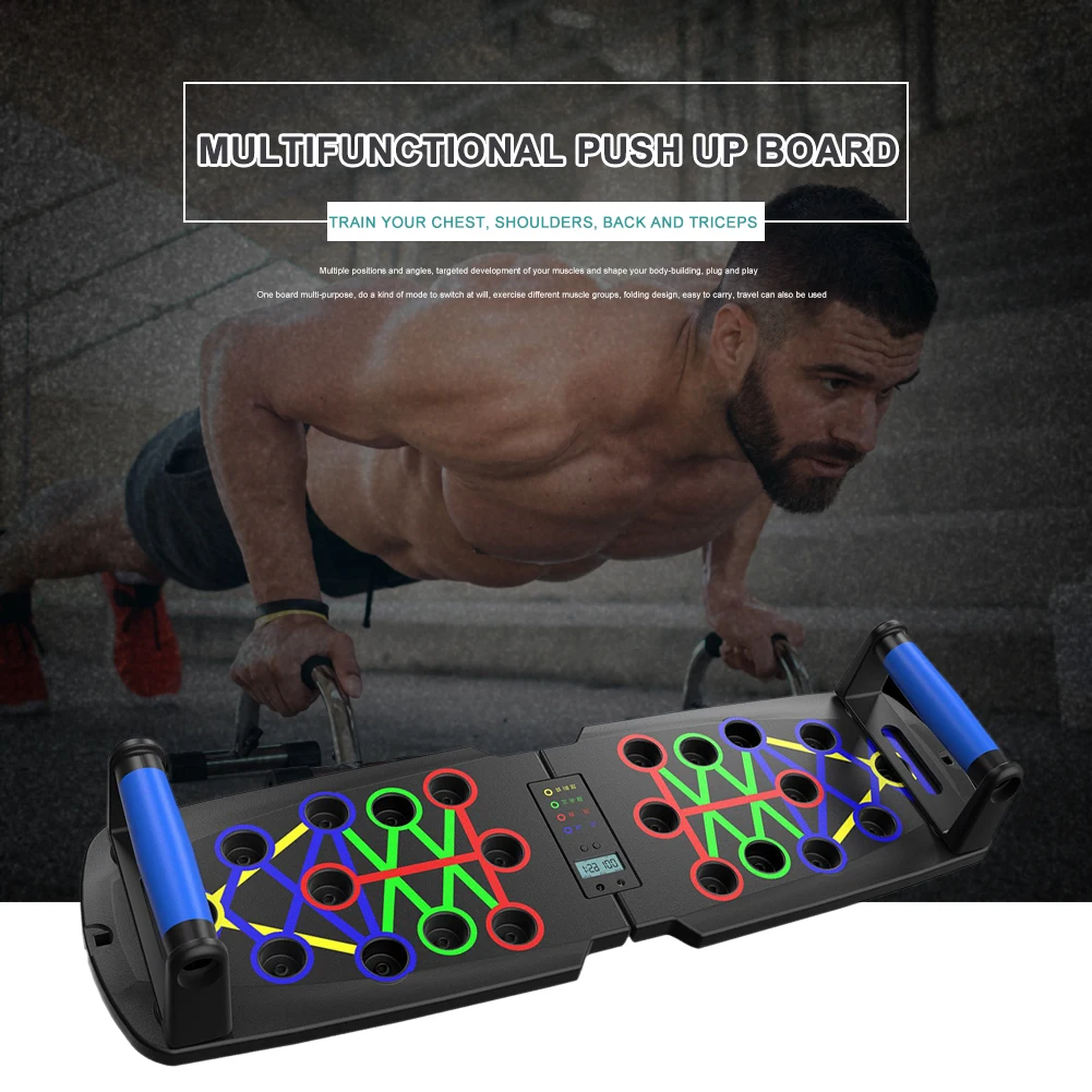 22/30 Folding Modes Push-Up Board At Home Push Up Exercise Abdominal Muscle Enhancement Chest Training Sport Fitness Equipment