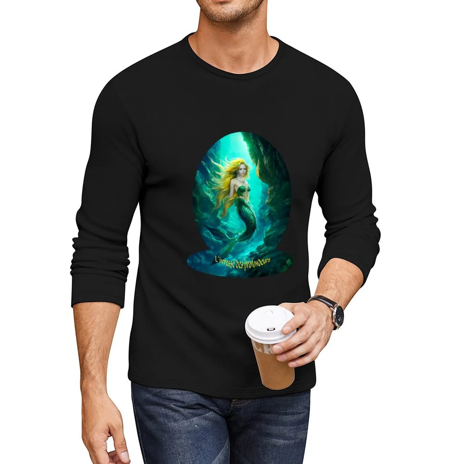 Mermaid drunkenness of the depths (bubble) – for diver Long T-Shirt man clothes sublime t shirt T-shirt men