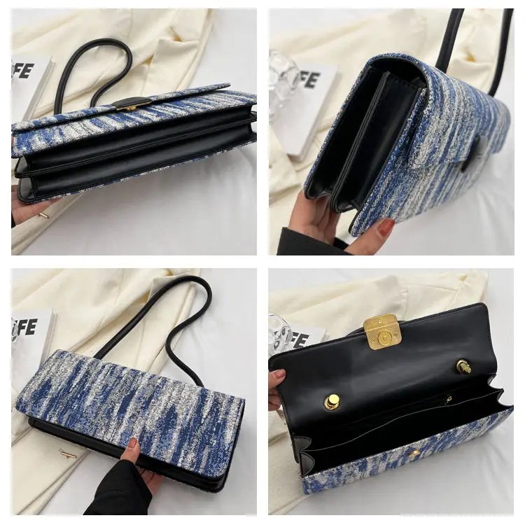 JIAERDI Vintage Tie-dye Underarm Bags Women 2023 Cool Girls Elegant Shoulder Bag Ladies Harajuku Purse Handbag Luxury Designer