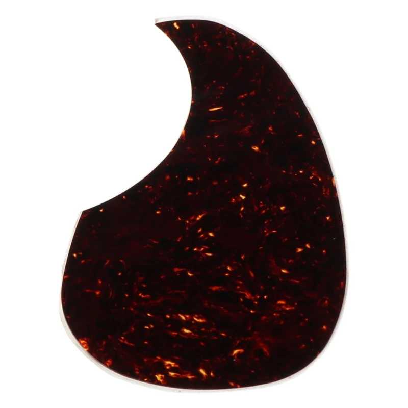 Acoustic Guitar Pickguard Scratch Plate Black Tortoise Scratchplate SelfAdhesive D5QD