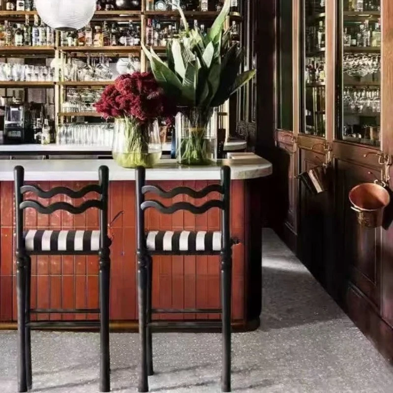 Chaises de Bar de barbier professionnelles, relaxantes, confortables avec dossier, Design, Accent de Restaurant, Taburete Alto, meubles de maison