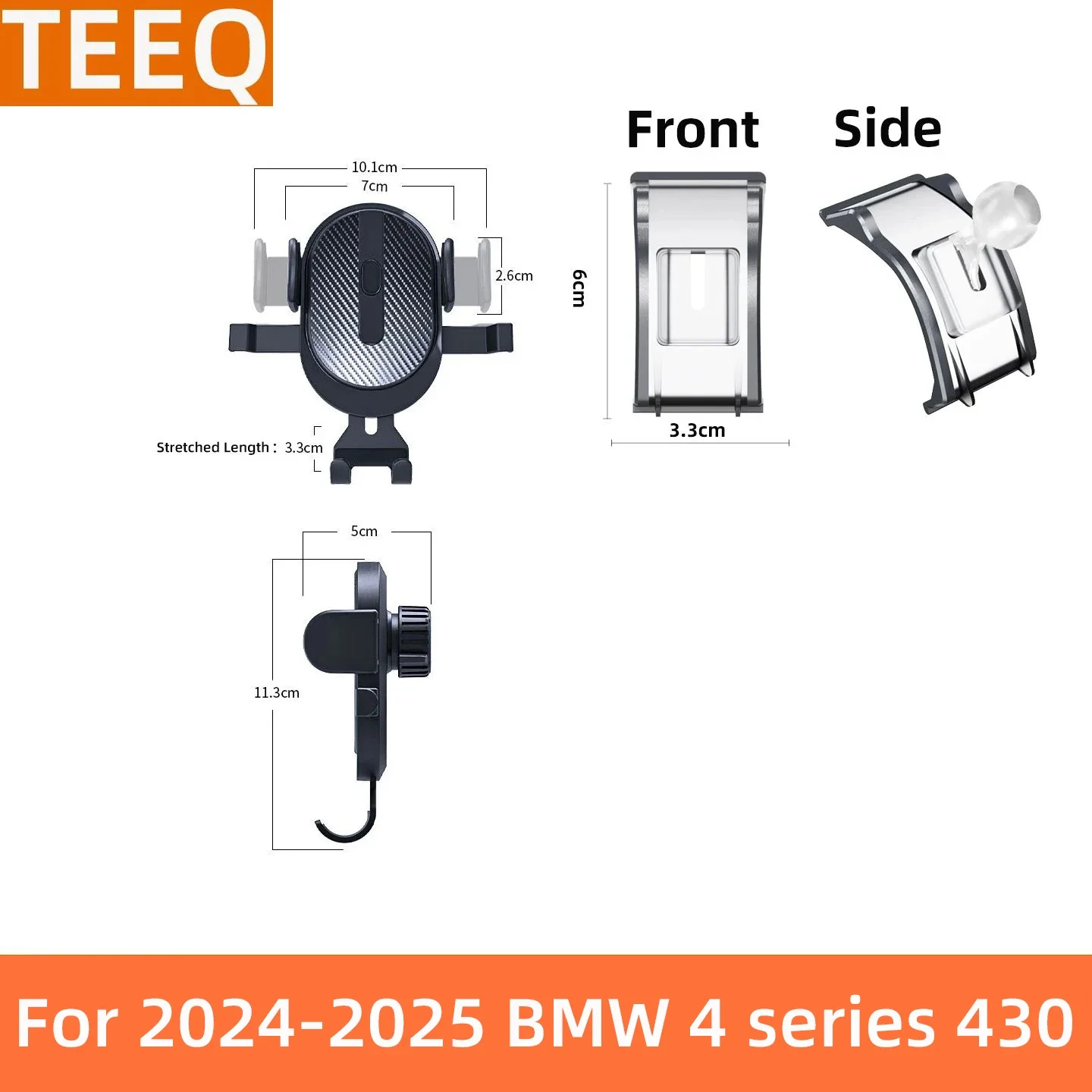 

Car Phone Holder For 2025 BMW 4 Series Gran Coupe 430 Air Vent Exclusive Base GPS Stand Magnetic Chargre Interior Accessories