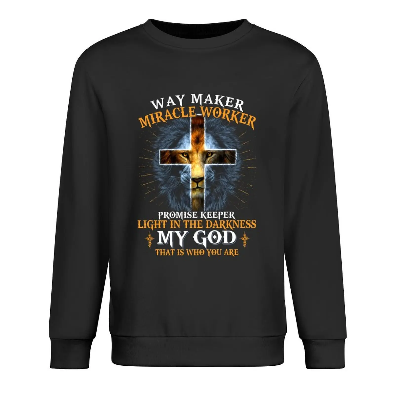 

Lion Way Maker Miracle Worker Shirt Promise Keeper Shirt Pullover men's sweat-shirt set tracksuits sweatshirt for men