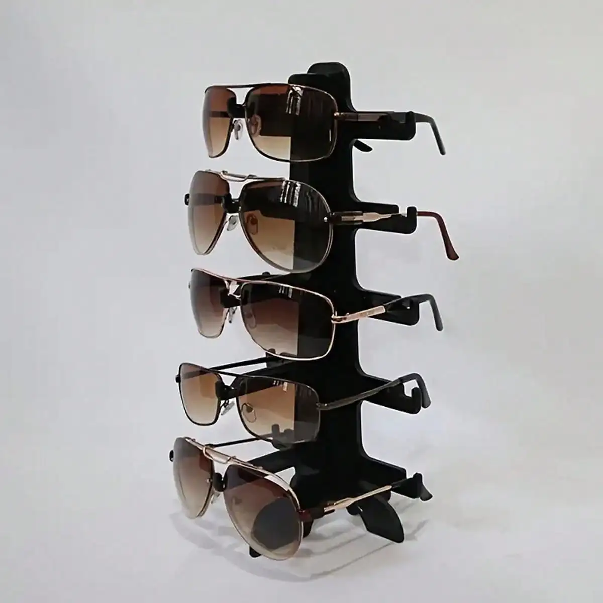 1 plastic glasses storage rack, glasses storage hanging rack, multi-layer glasses storage and organizing rack