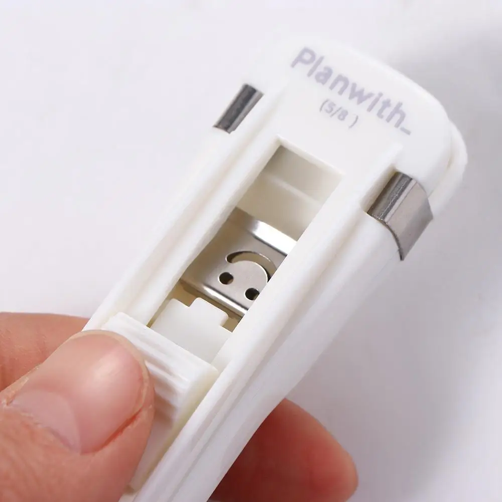 Stationery Paper Machine Tape Dispenser Metal Paper Clips Iron Clip Staples Push Clip Binder Push Clamp Stapler Push Clip