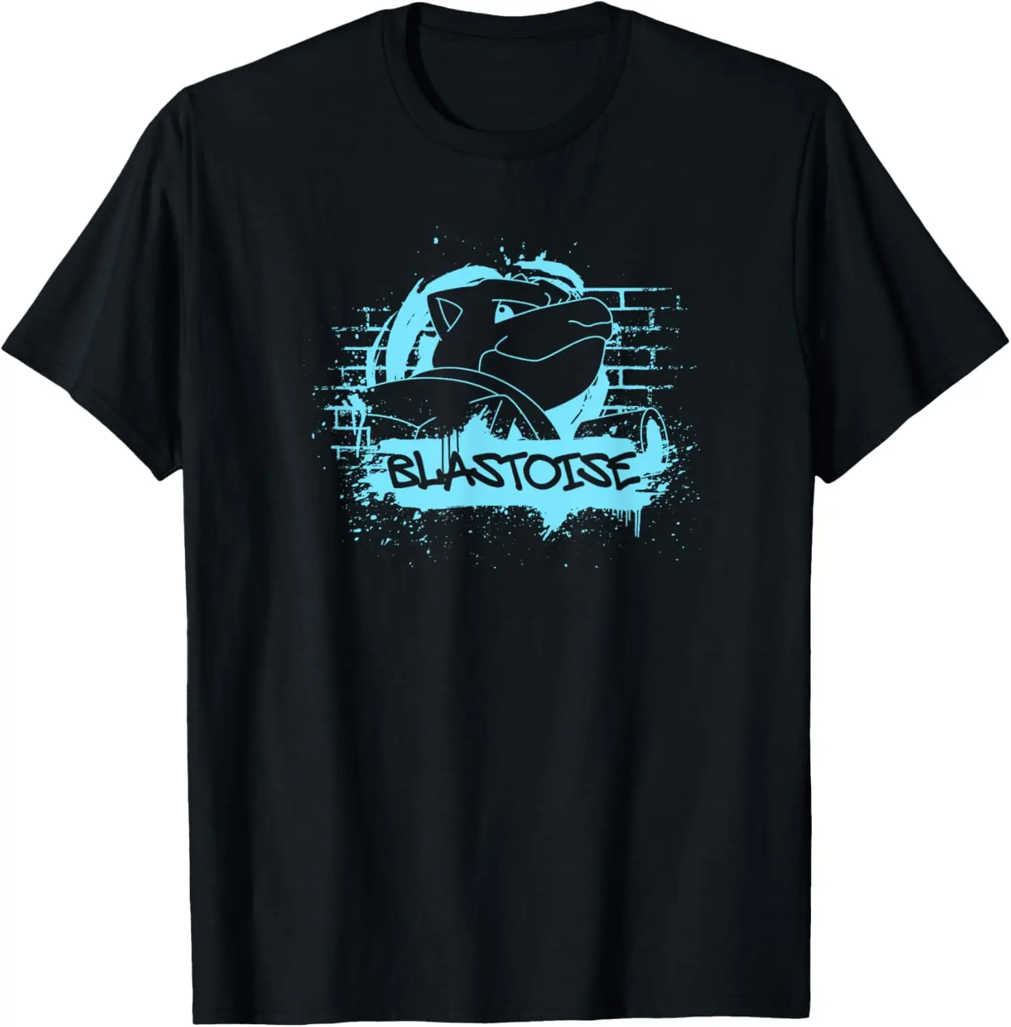 

Футболка с логотипом MINISO X Pokémon Blastoise Blue Street Art и граффити