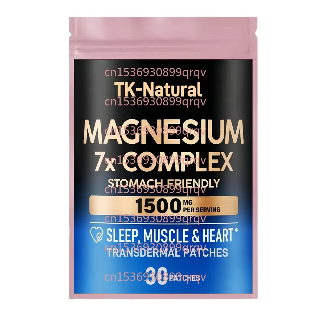 

30 Patches Magnesium Complex Transdermal Patches Glycinate Citrate Taurate Malate Chloride - Sleep, Muscle & Heart Support