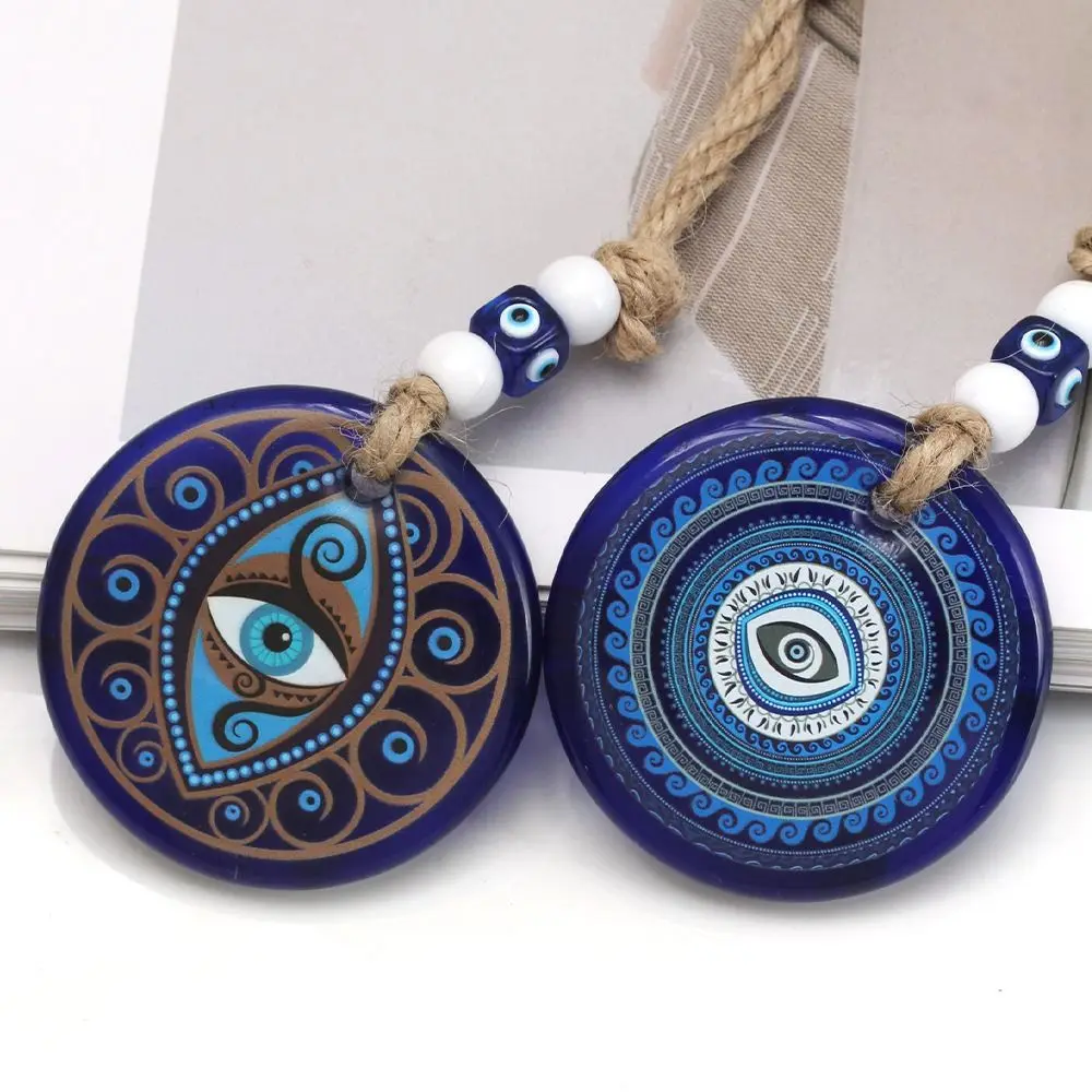 

Blue Eye Lucky Eye Keychain Turkey Glass Bead Lucky Eye Pendant Decoration DIY Car Hanging Charm Couple Gifts