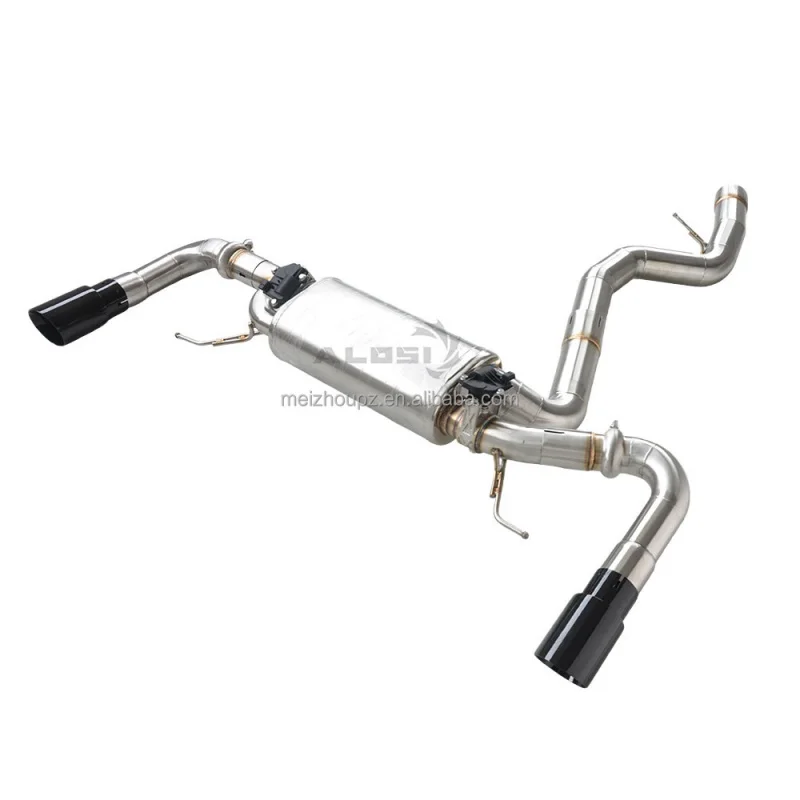 

Cat Back Exhaust System Muffler for BMW 430i 425i G22 G23 2.0T B48 2020-2024 with Valve-controlled Exhaust Pipe 2 Black Tips