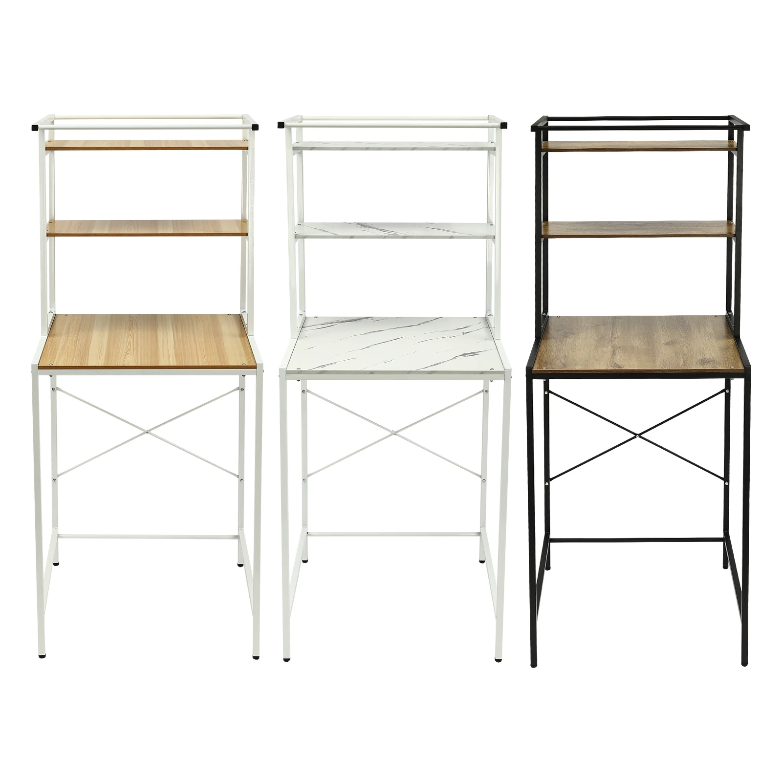 

Washer and Dryer Storage Shelf Adjustable Feet Height Bathroom Space Saving Organizer Rack 69*60*176.5cm/27.16*23.62*69.48in