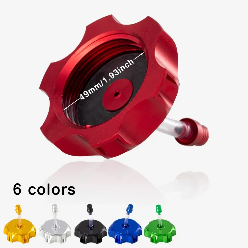 

CNC AluminiumGas Fuel Tank Cap For Kayo Bse Chinese CRF TTR KLX 50-190 CC ATV Dirt Pit Bike Universal Motorcycle Breather Vent