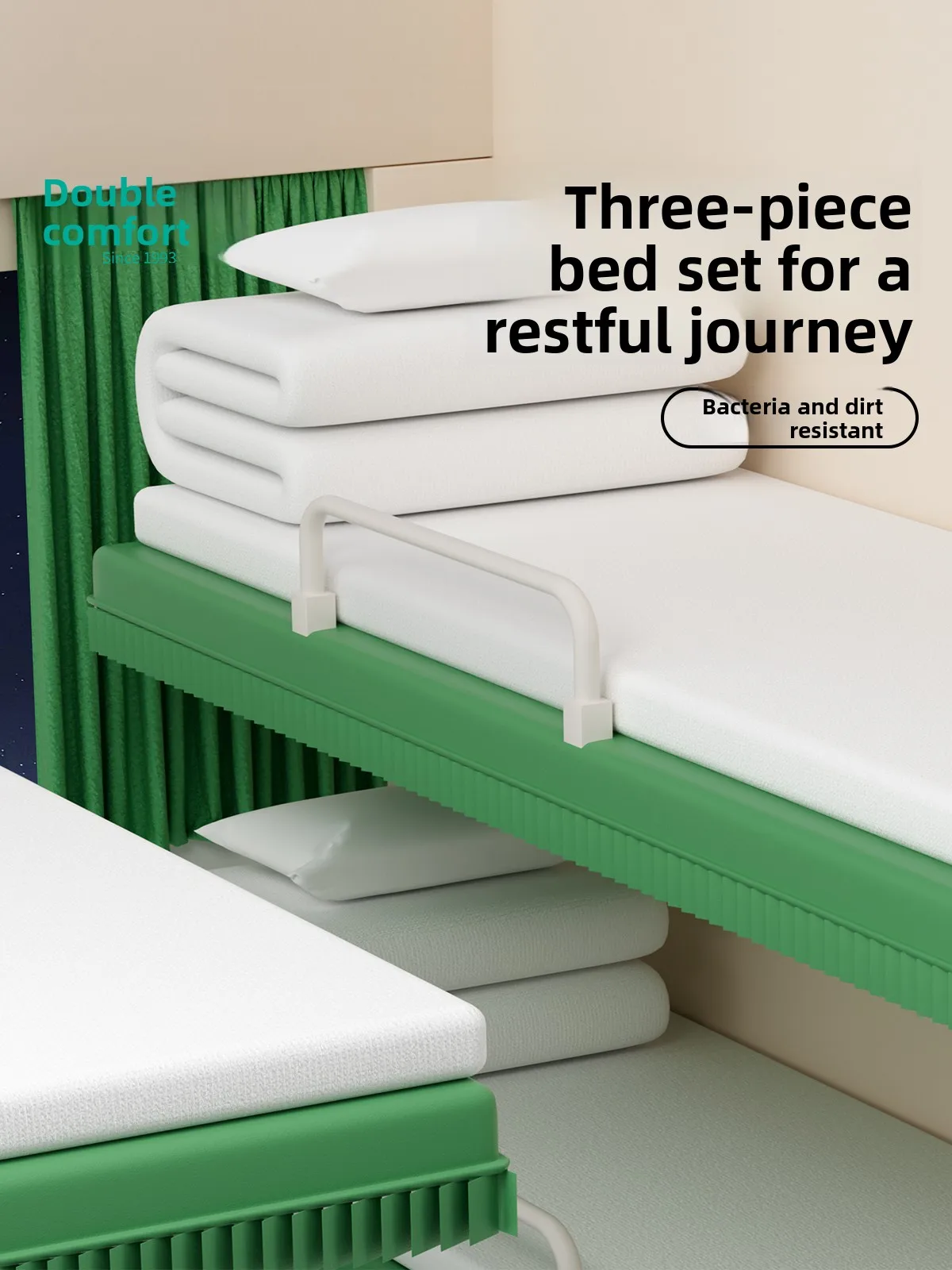 

Портативный одноразовый комплект постельного белья Briars: мягкая и прочная простыня, наволочка, защита от грязи для путешествий