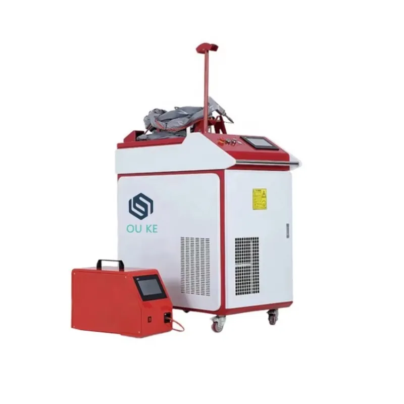 ماكينة لحام Ou Ke المحمولة باليد La ser متطلبات معدنية جديدة لآلة اللحام البصرية 5in1