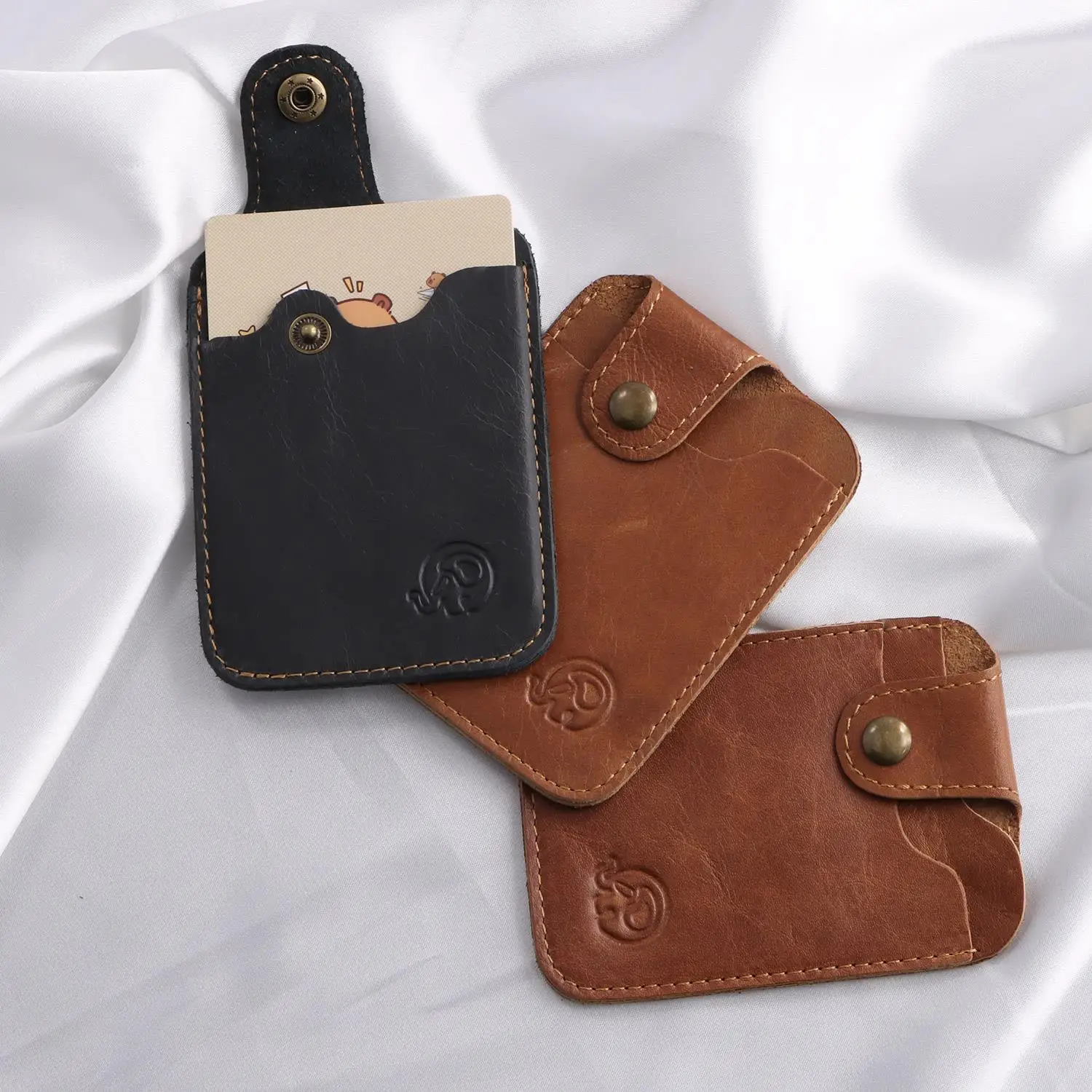 

Vintage Mini Card Wallet Men Bus Card Holder Fashion Leather Thin Bank Credit Card Case Cash Change Pack Business ID Pocket