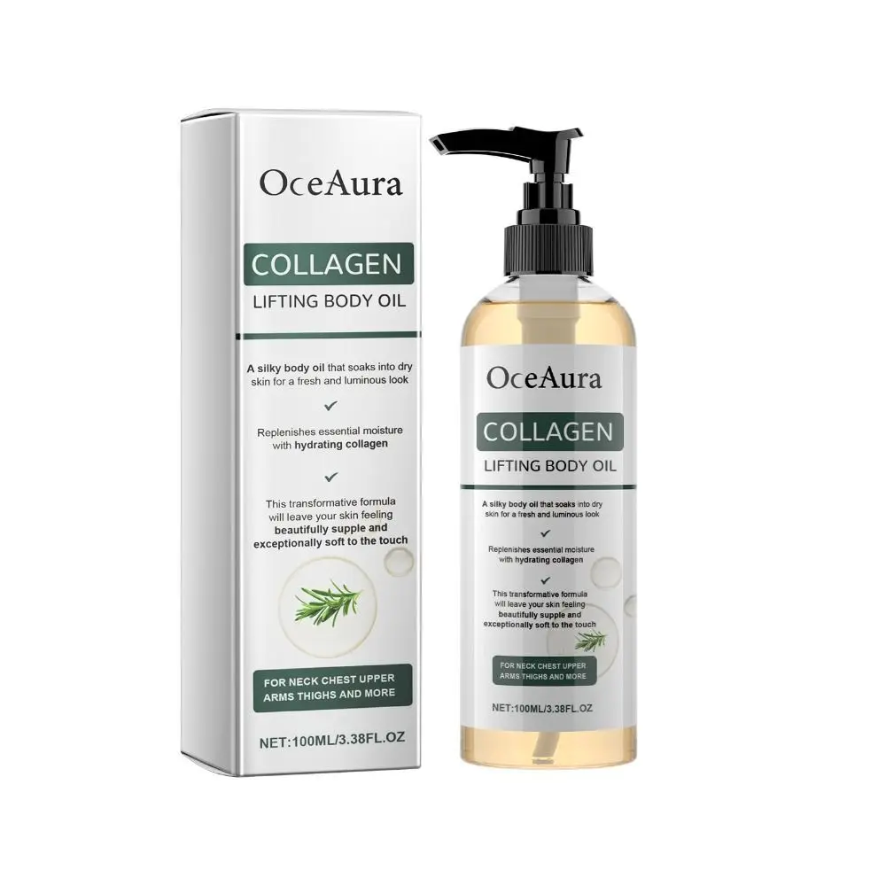 New OceAura Collagen Firming Body Oil Hydrating 100ml Moisturizing Body Oil Dry Skin Care Body Massage Oil Universal