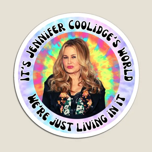 Planet Jennifer Coolidge  Magnet Decor Children  Stickers Baby Cute Kids for Fridge Organizer Home Colorful Holder Refrigerator