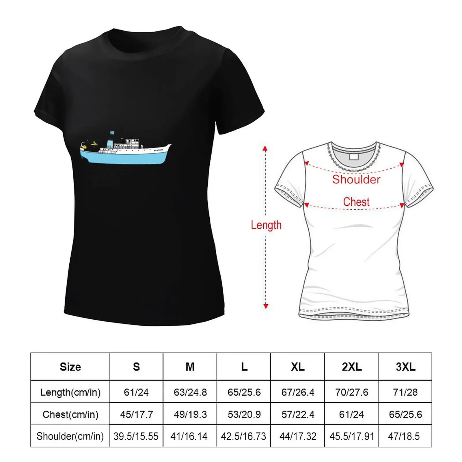 Life Aquatic by Steve Zissou - The Belafonte T-shirt lady clothes female t shirts for Women loose fit