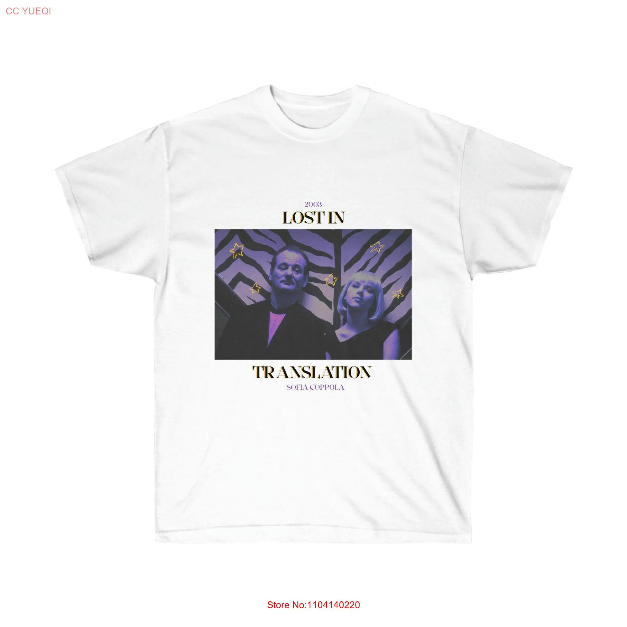 Lost in translation T Shirt Movie Film Inspired Directed by Sofia Coppola Indie Ultra Cotton Top Purple