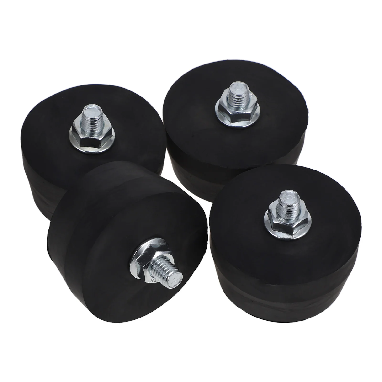 

4pcs Air Compressor Rubber Foot Pad Round Mounting Set For Generators Pressure Washers Vibration Reducer Dampener Bumper